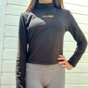 Forever 21 black turtleneck AMOUR